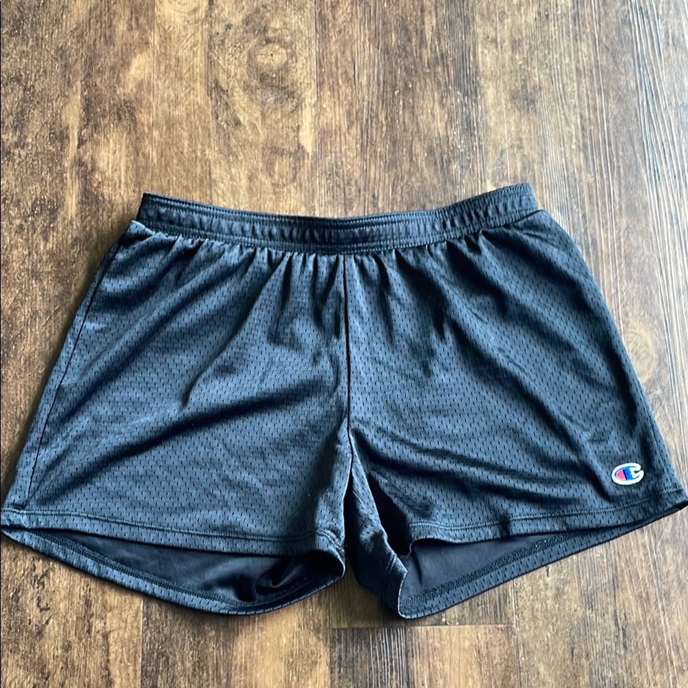 Champion Black Mesh Shorts